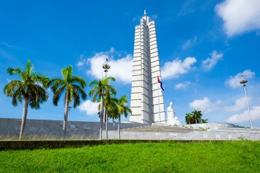 Havana'da devrim Meydanı'nda Jose Marti anıt