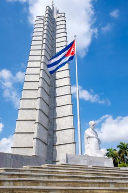Havana'da devrim Meydanı'nda Jose Marti anıt