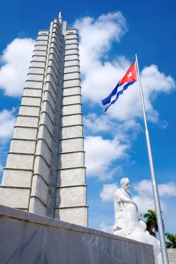 Havana'da devrim Meydanı'nda Jose Marti anıt