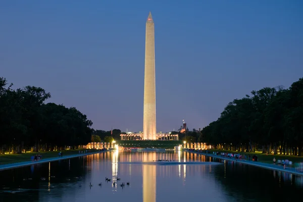 Washingtonův monument při západu slunce — Stock fotografie