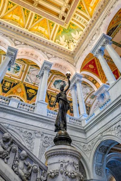 Интерьер Библиотеки Конгресса в Вашингтоне . — стоковое фото