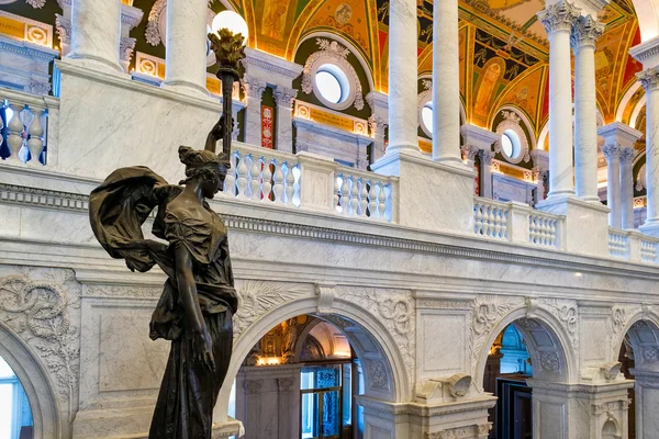 Interno della Biblioteca del Congresso a Washington DC . — Foto Stock