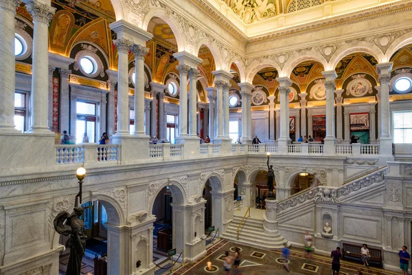 Interior de la Biblioteca del Congreso en Washington D.C. . — Foto de Stock