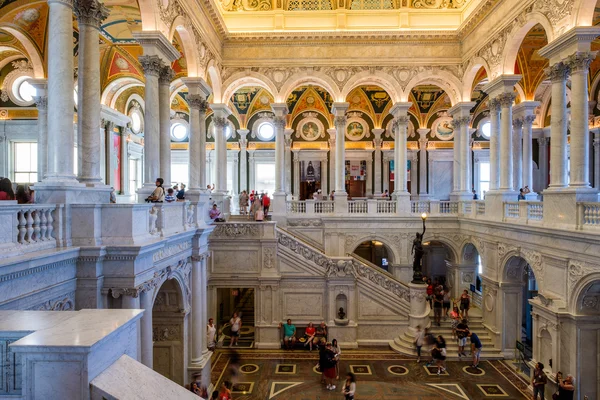 Interior de la Biblioteca del Congreso en Washington D.C. . — Foto de Stock