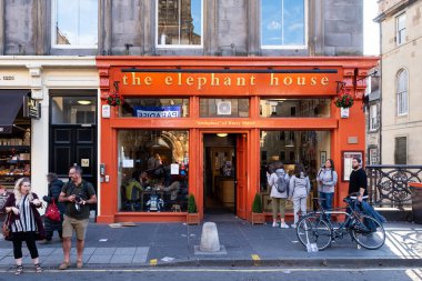 Edinburgh 'daki Fil Evi kahvesi. JK Rowling' in Harry Potter kitaplarını yazdığı yerlerden biri.