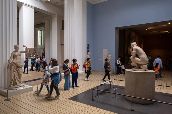 Visitantes Museu Britânico Londres — Fotografia de Stock