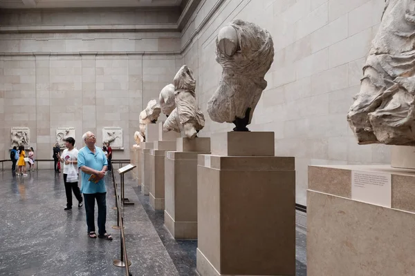 Elgin Márványok Ókori Görög Régiségek Parthenon Athénban British Museum — Stock Fotó