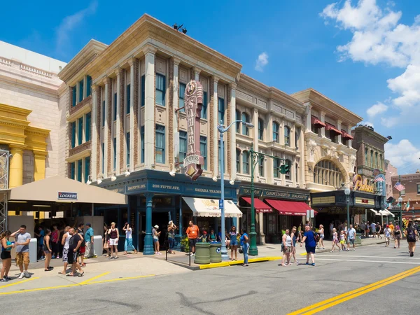 Перегляд Флорида universal studios тематичний парк유니버설 스튜디오 플로리다 테마 파크의 보기 — 스톡 사진