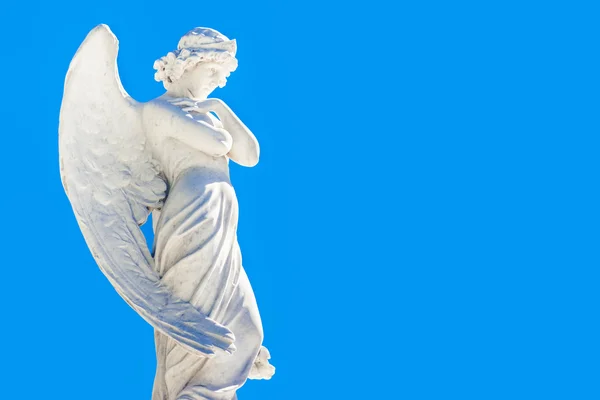 Beautiful angel on a  blue sky — Stock Photo, Image