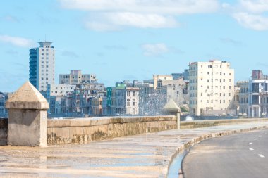 Havana'da ünlü Malecón set