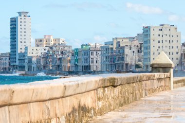 Havana'da ünlü Malecón set