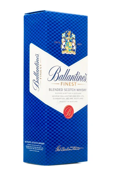 Box of Ballantine's whisky — Stock Photo, Image