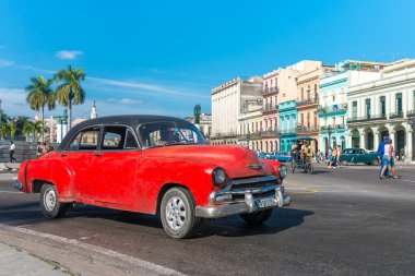 Havana'daki eski Amerikan arabası