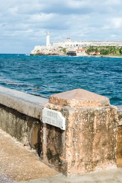Muralla de El Morro y Malecón — Foto de Stock