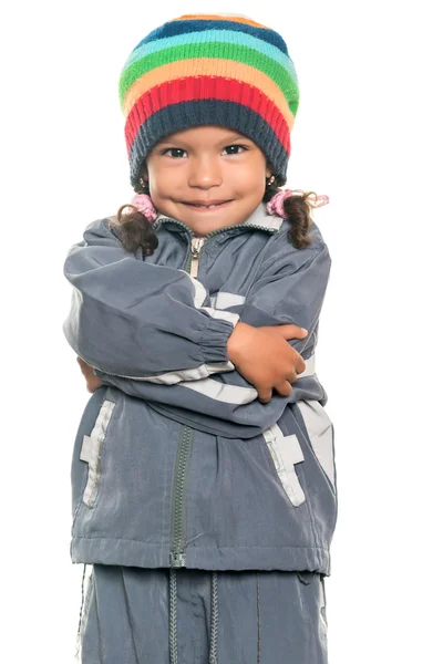 Cute and adorable multiracial little girl — Stock Photo, Image