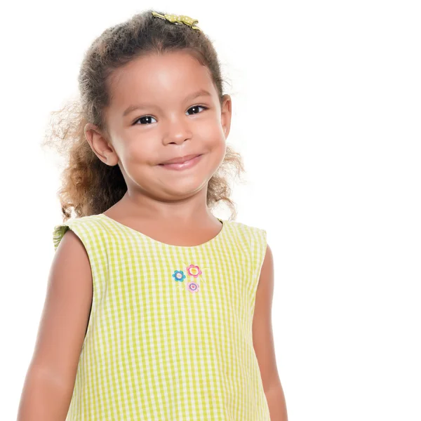 Retrato de uma menina hispânica pequena bonito — Fotografia de Stock