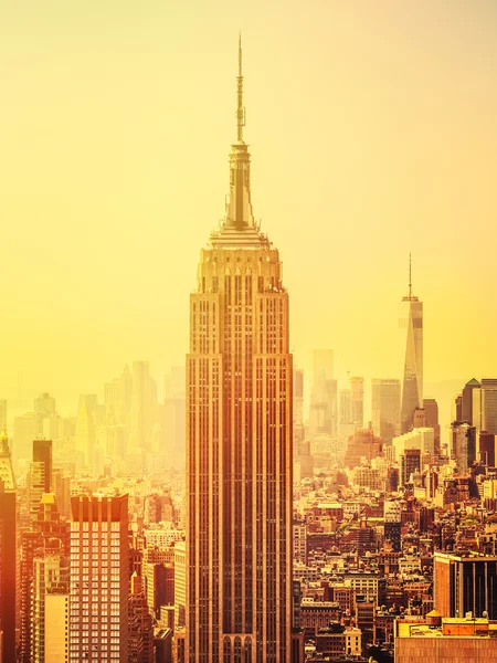 Sunset in Manhattan — Stock Photo, Image