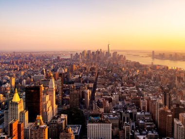 Gün batımında New York