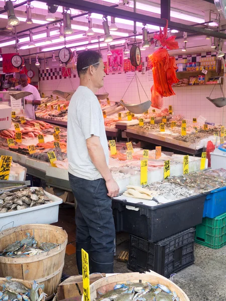 Fish market at Chinatown in New York City — Stock Photo, Image