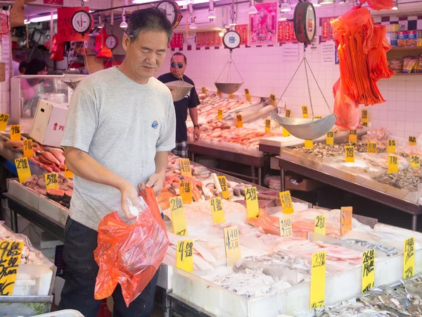 Mercato del pesce a Chinatown a New York — Foto Stock