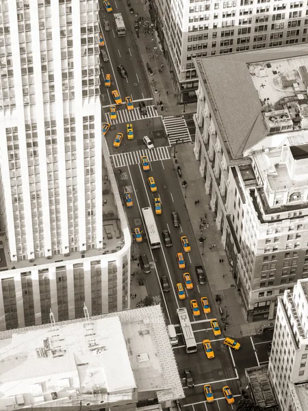 Luchtfoto van Fifth Avenue in New York City — Stockfoto