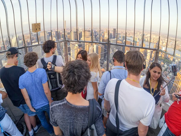 Ponte di osservazione sull'Empire State Building di New York — Foto Stock