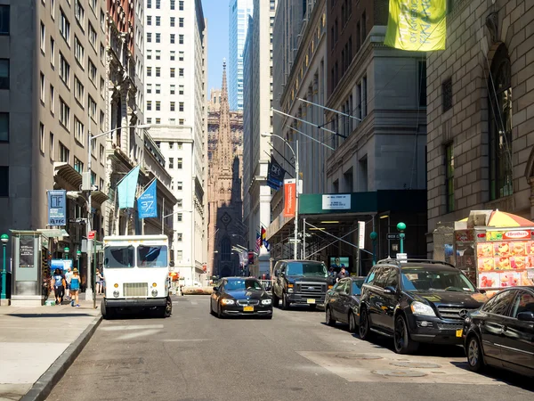 Wall Street sur Manhattan Financial District — Photo