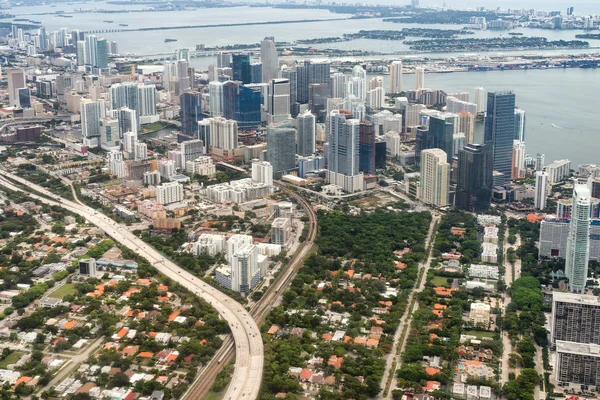 Vista aérea del centro de Miami —  Fotos de Stock