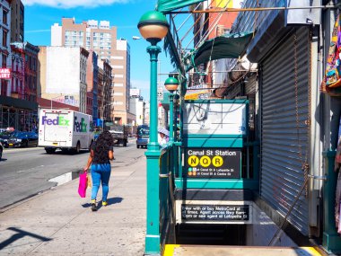 Canal Street subway station at Chinatown in New York