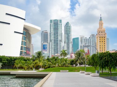 Downtown Miami including the Freedom Tower and the American Airlines Arena