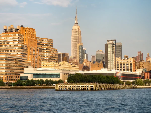 New York City, a Hudson folyó nézet — Stock Fotó