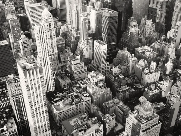 Luchtfoto van midtown New York City — Stockfoto