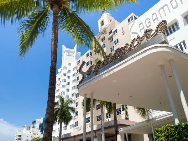 Beroemde Art Deco hotels in Miami Beach — Stockfoto