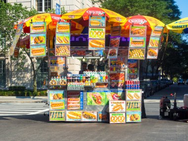 New York'ta Fast food stand