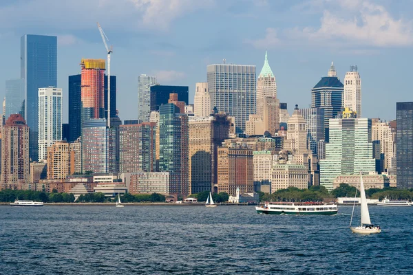 De skyline van Lower Manhattan in New York — Stockfoto