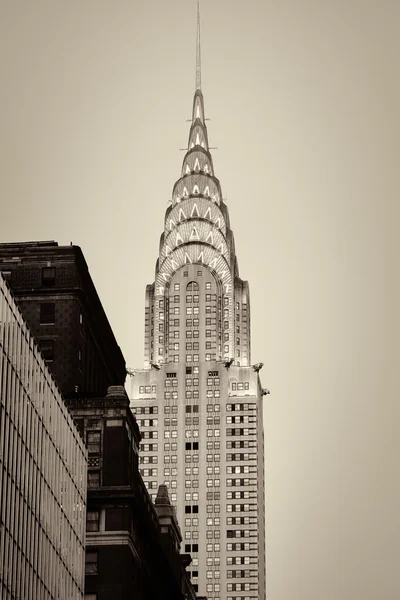 Σέπια εικόνα της Chrysler Building στην Νέα Υόρκη — Φωτογραφία Αρχείου