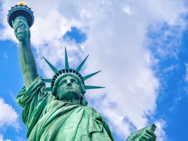 Özgürlük heykeli New York'ta yakın çekim