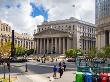 New York eyalet yüksek Adliye Sarayı yakınındaki sokak sahne
