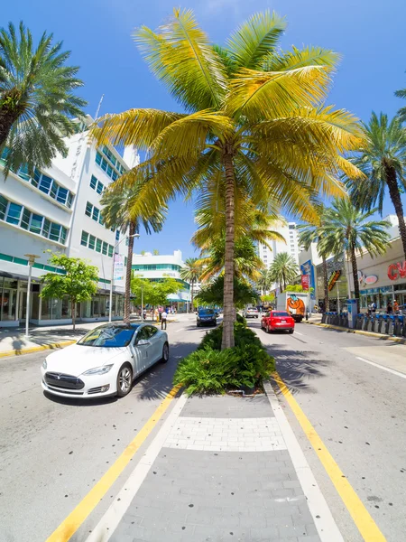 Lincoln Road Boulevard v Miami Beach — Stock fotografie