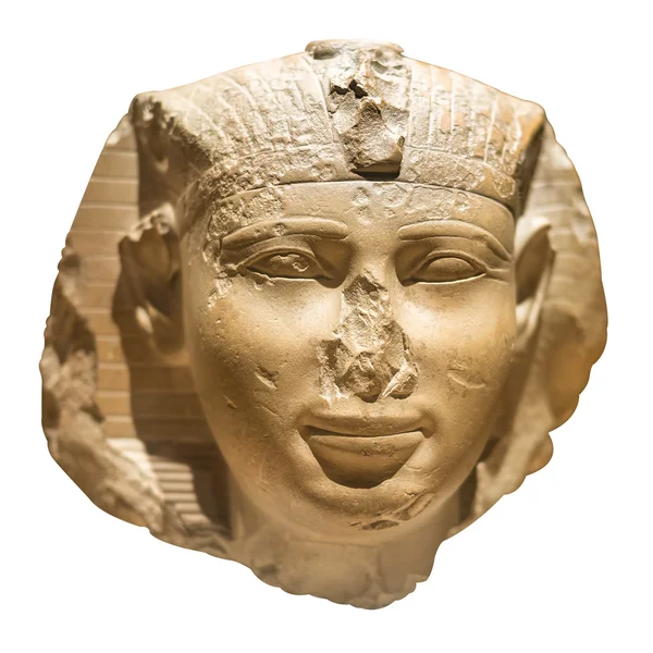 Head of an acient egyptian pharaoh — Stock Photo, Image