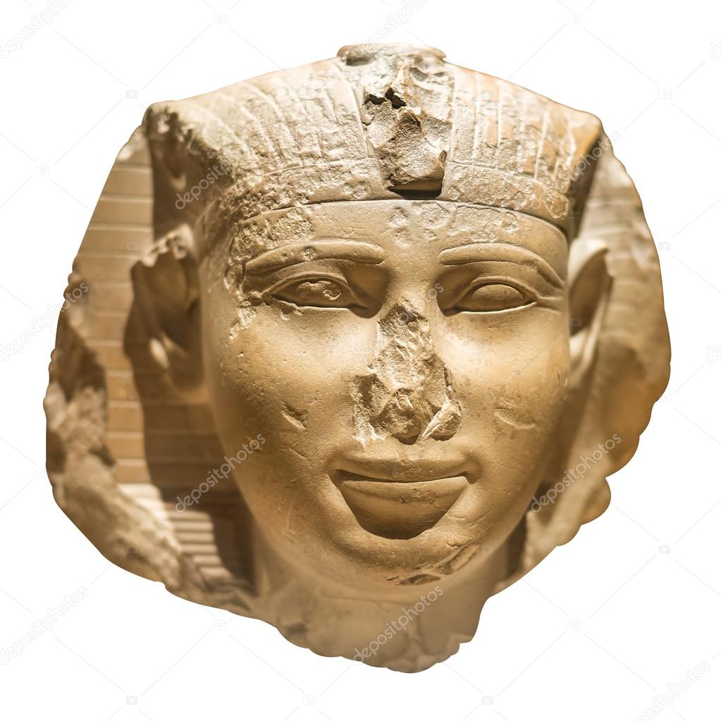 Head of an acient egyptian pharaoh
