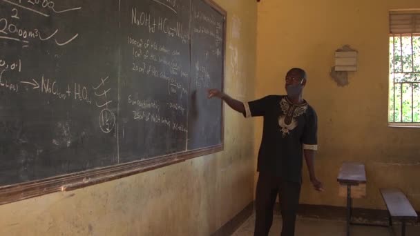 Doğu Afrika Nın Başkenti Kampala Daki Maranatha Lisesi Nde Kasım — Stok video