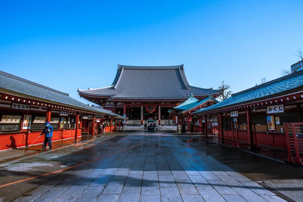 Tokyo Japan Március Ismeretlen Turisták Senso Templomban 2014 Március Tokióban — Stock Fotó