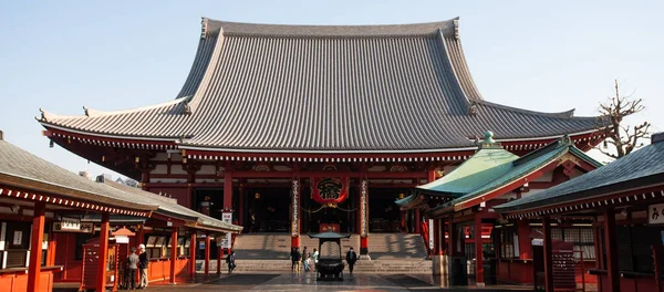 Токио Япония Марта Неизвестные Туристы Храме Сенсо Дзи Марта 2014 — стоковое фото