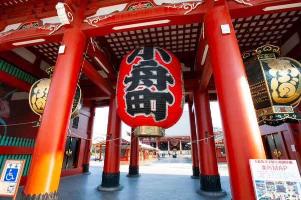 Tokio Japonsko Března 2014 Kaminarimon Brána Lucernou Chochin Přeloženo Jako — Stock fotografie