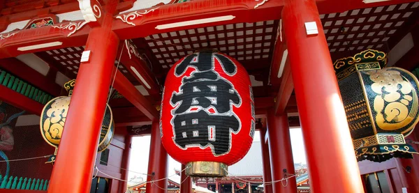 Tokio Japonsko Března 2014 Kaminarimon Brána Lucernou Chochin Přeloženo Jako — Stock fotografie