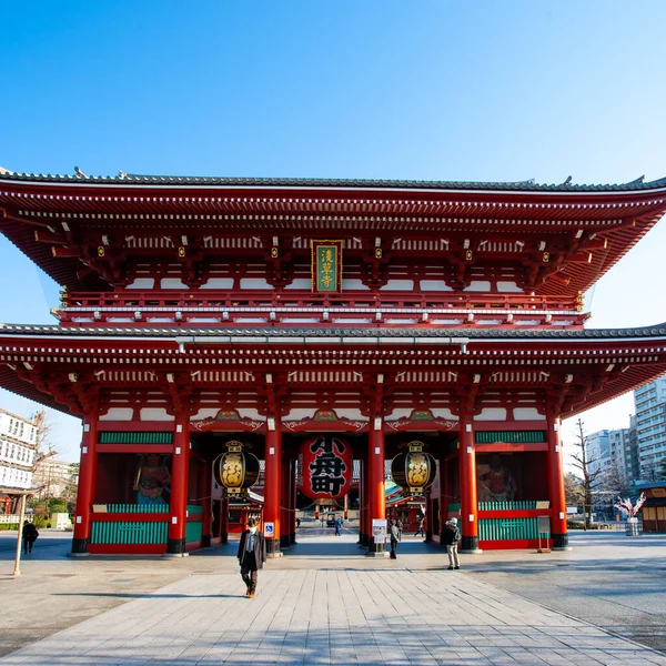 Byggnaderna Senso Templet Den Mars 2014 Asakusa Tokyo Japan Senso — Stockfoto