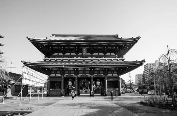 2014年3月24日に浅草寺の建物の一つである浅草寺は 浅草のシンボルであり 日本で最も有名な寺院の一つです — ストック写真