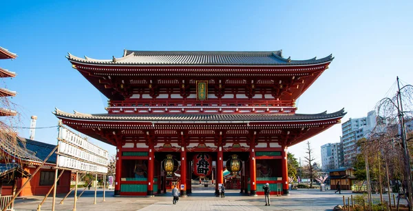 Byggnaderna Senso Templet Den Mars 2014 Asakusa Tokyo Japan Senso — Stockfoto
