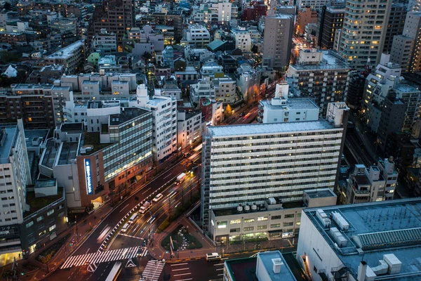 Tokyo Avril 2014 Vue Aérienne Tokyo Coucher Soleil Avril 2014 — Photo